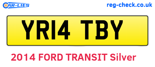 YR14TBY are the vehicle registration plates.