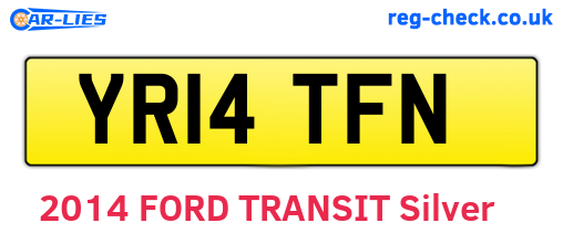 YR14TFN are the vehicle registration plates.