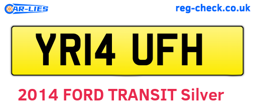 YR14UFH are the vehicle registration plates.