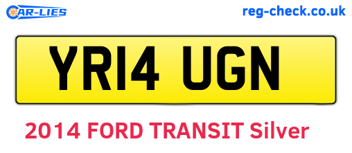 YR14UGN are the vehicle registration plates.