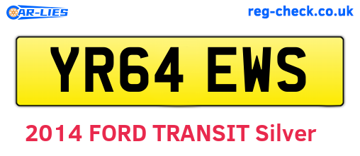 YR64EWS are the vehicle registration plates.