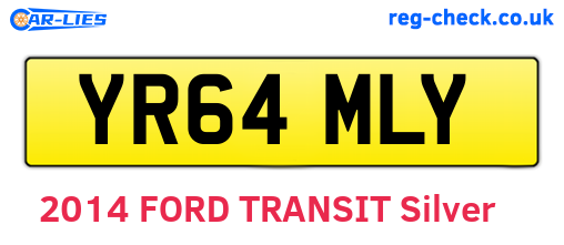 YR64MLY are the vehicle registration plates.