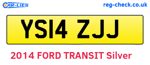 YS14ZJJ are the vehicle registration plates.