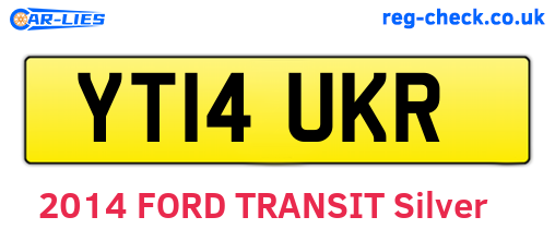 YT14UKR are the vehicle registration plates.