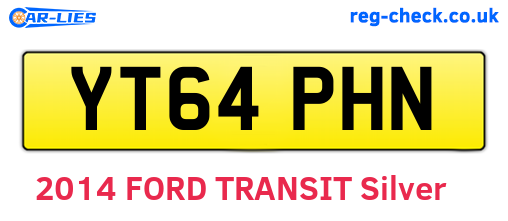 YT64PHN are the vehicle registration plates.