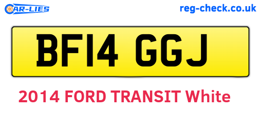 BF14GGJ are the vehicle registration plates.