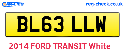 BL63LLW are the vehicle registration plates.
