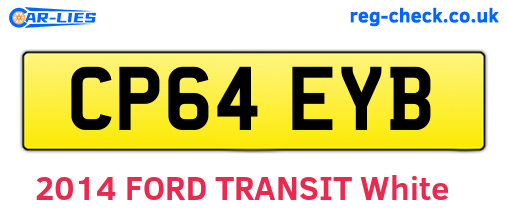 CP64EYB are the vehicle registration plates.