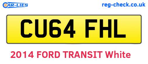 CU64FHL are the vehicle registration plates.