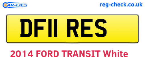 DF11RES are the vehicle registration plates.