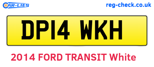 DP14WKH are the vehicle registration plates.