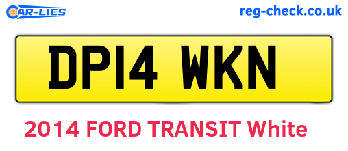 DP14WKN are the vehicle registration plates.