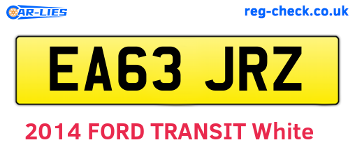 EA63JRZ are the vehicle registration plates.