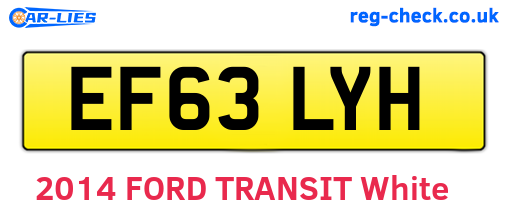 EF63LYH are the vehicle registration plates.