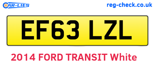 EF63LZL are the vehicle registration plates.