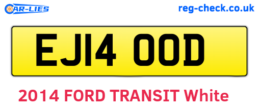 EJ14OOD are the vehicle registration plates.