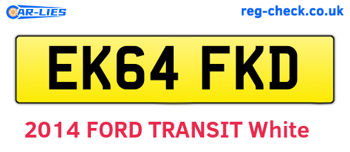 EK64FKD are the vehicle registration plates.