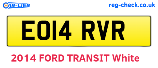 EO14RVR are the vehicle registration plates.