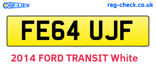FE64UJF are the vehicle registration plates.