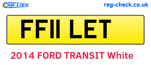 FF11LET are the vehicle registration plates.
