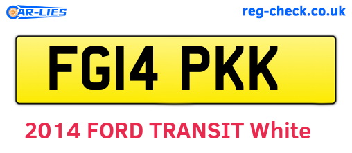 FG14PKK are the vehicle registration plates.