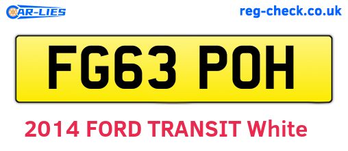 FG63POH are the vehicle registration plates.