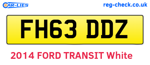 FH63DDZ are the vehicle registration plates.