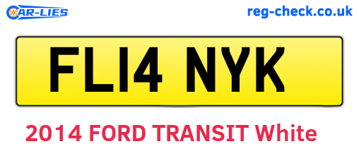 FL14NYK are the vehicle registration plates.