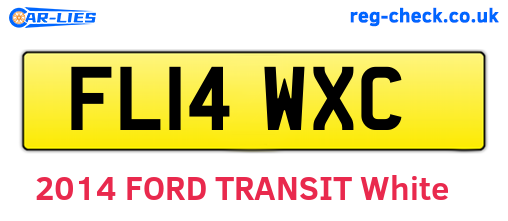 FL14WXC are the vehicle registration plates.
