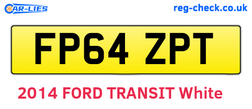FP64ZPT are the vehicle registration plates.