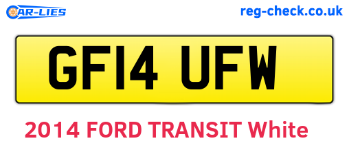 GF14UFW are the vehicle registration plates.