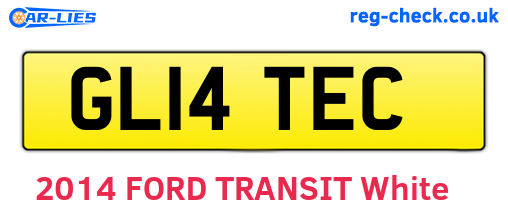 GL14TEC are the vehicle registration plates.