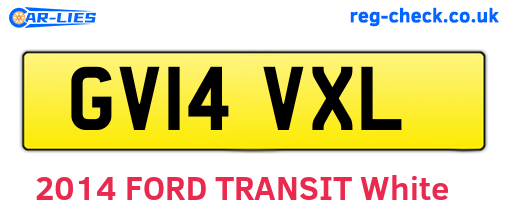 GV14VXL are the vehicle registration plates.