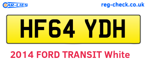 HF64YDH are the vehicle registration plates.