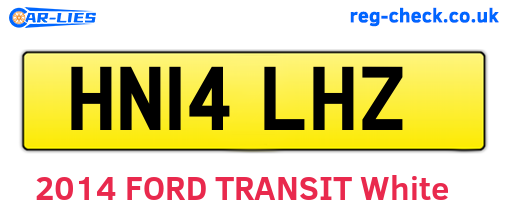HN14LHZ are the vehicle registration plates.