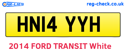 HN14YYH are the vehicle registration plates.