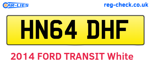 HN64DHF are the vehicle registration plates.