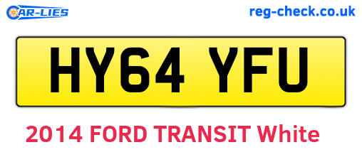 HY64YFU are the vehicle registration plates.
