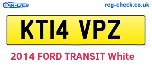 KT14VPZ are the vehicle registration plates.