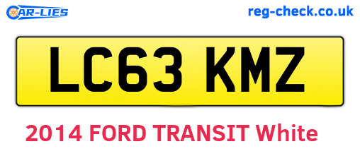 LC63KMZ are the vehicle registration plates.