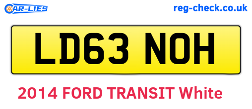 LD63NOH are the vehicle registration plates.