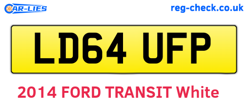 LD64UFP are the vehicle registration plates.