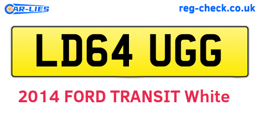 LD64UGG are the vehicle registration plates.