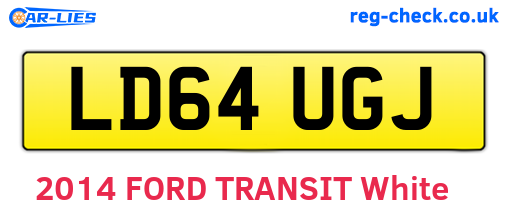 LD64UGJ are the vehicle registration plates.