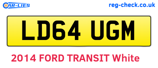 LD64UGM are the vehicle registration plates.