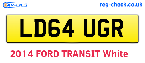 LD64UGR are the vehicle registration plates.