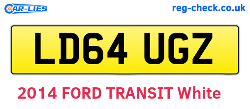 LD64UGZ are the vehicle registration plates.