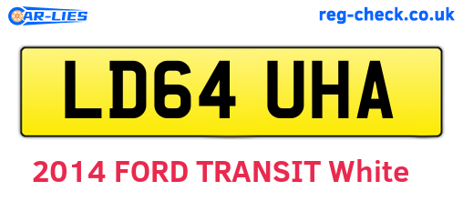 LD64UHA are the vehicle registration plates.