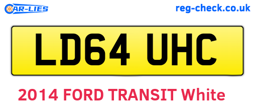 LD64UHC are the vehicle registration plates.