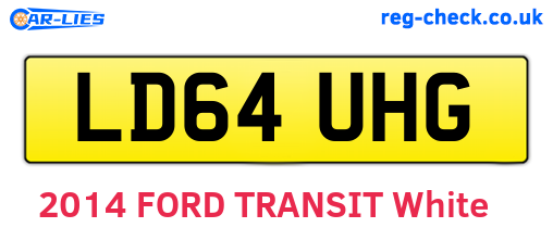 LD64UHG are the vehicle registration plates.